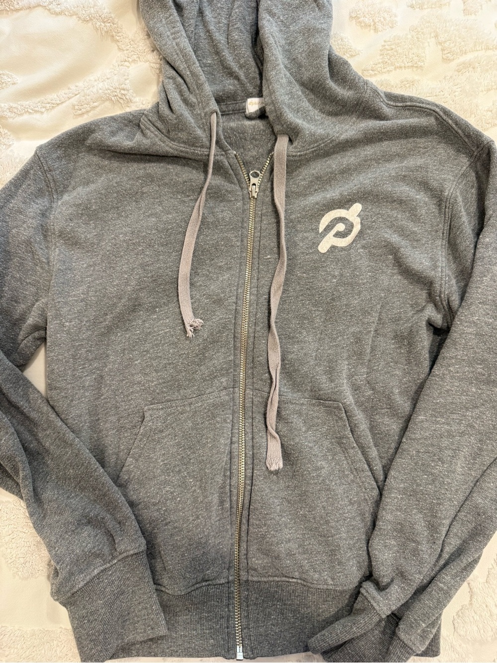 Gray Peloton Zip-up